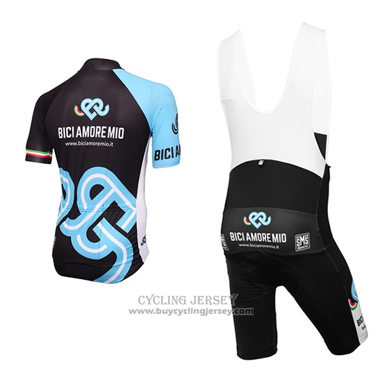 2016 Jersey Bici Amore Mio Black And Blue